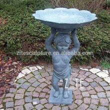Popular Designs Antique Bronze Birdbath Angel Fountain
