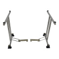 Good quality pretty big grey chrome folding table Leg