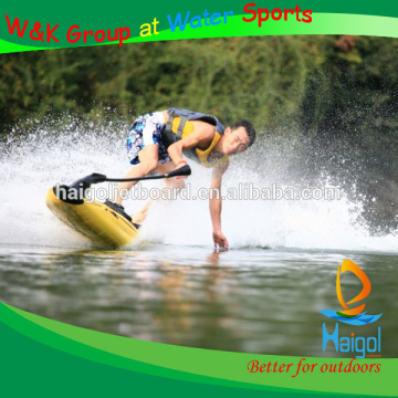 Yellow color water board, sea waving jet ski, 330cc 2stroke jet surf