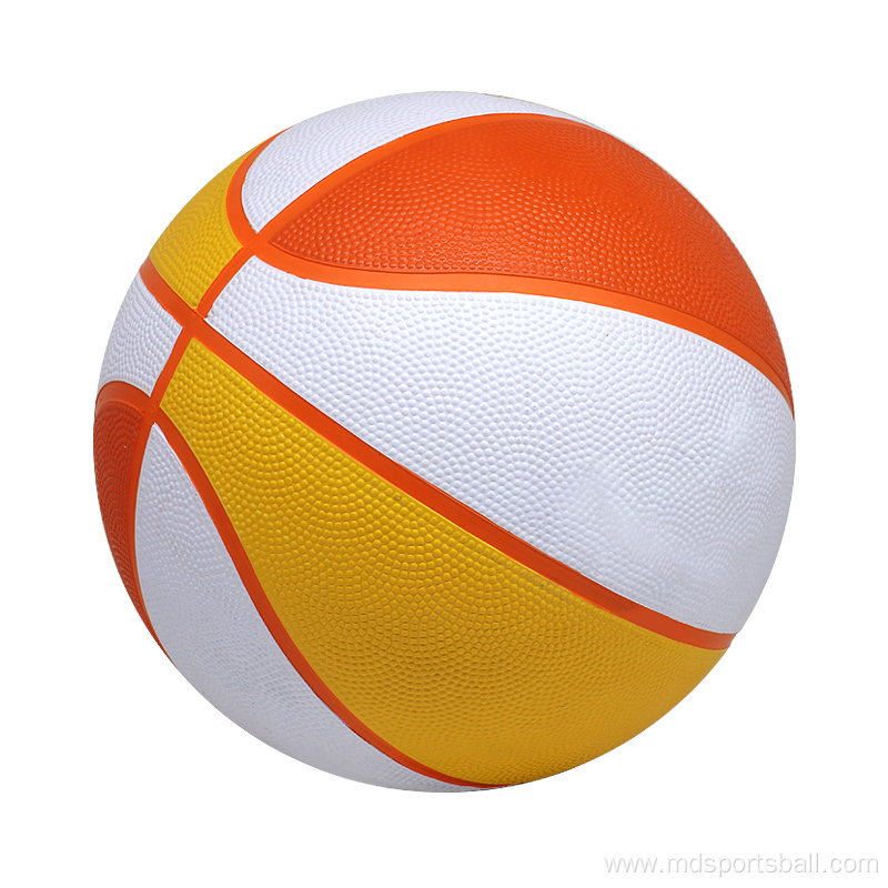 Size 5 rubber basket balls custom basketball ball