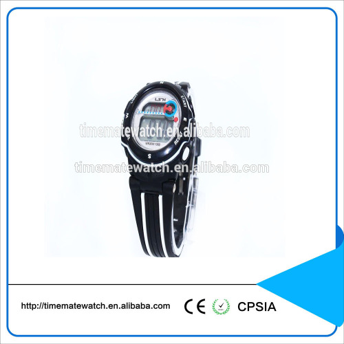 Digital watch silicone material sports style digital watch for children