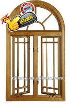 Alu-wood arc window