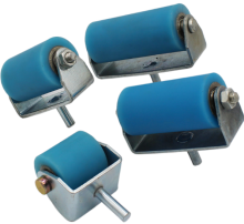 Discount High Quality Blue Polyurethane Coated Rubber Roller