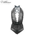 Fashion deep v cut lace bodysuit for women