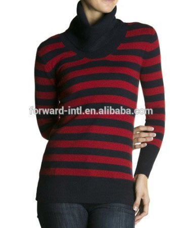 Fashion turtleneck winter sweater women cashmere pullover