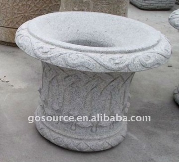 decorative stone flower pot