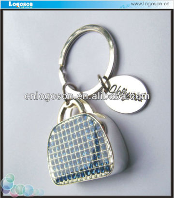 Travelling Collection Customized Metal Handbag Keychain