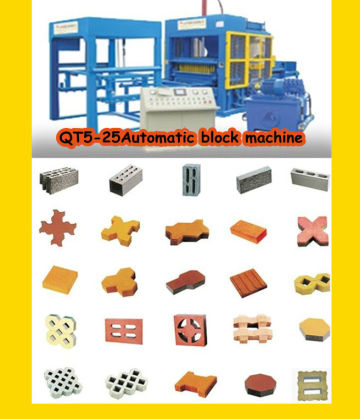 QT5--15Automatic red brick making machinery