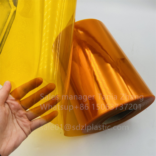 Lembaran Pembungkusan Farmaseutikal PVC Orange
