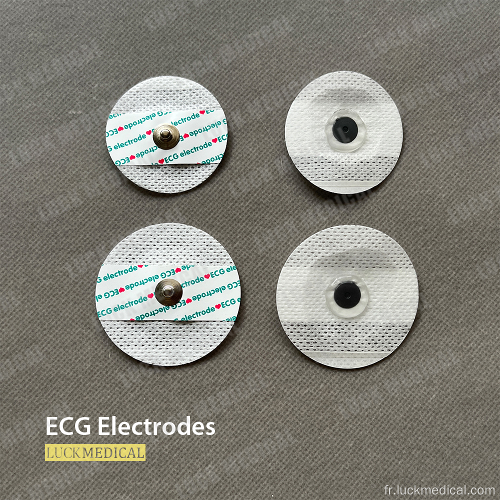 Pads électrodes ECG médicaux en mousse