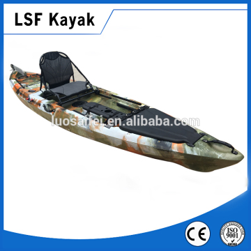 fishing kayak with rudder and foot pedal system