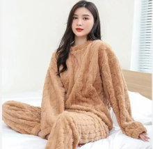 Thickened Winter Home Wear Two Piece Set