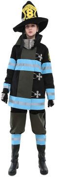 High Quality Cosplay Costume Fire Lady Police Clothes
