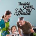 Thankful Grateful Blessed Wall Decor