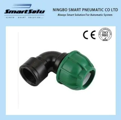 Plastic Compression Fitting Female Threaded Elbow