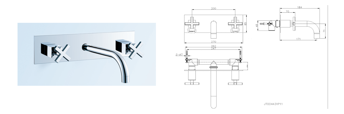 cross handle faucet