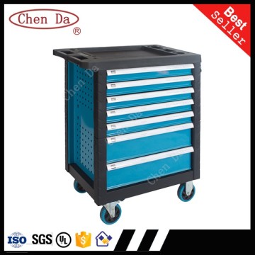 tool storage box 7 drawers central lock roller cabinet tool box roller cabinet with tools