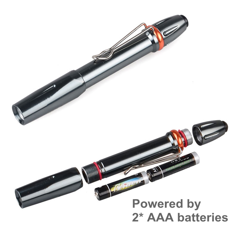 Pocket Flashlight 365nm 3W LED Ultraviolet Lamp UV Black Light Pen Torch