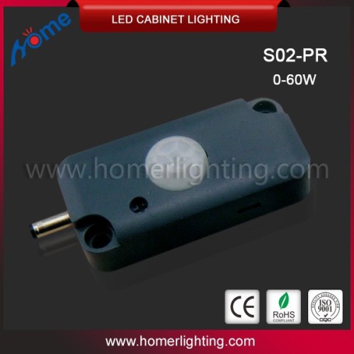 new design 10-30V PIR sensor switch for LED cabinet light