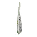 biodegradable clear stand up plastic tea pouch with window