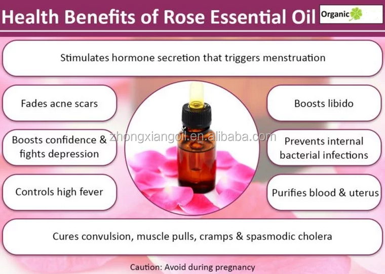 Factory supply 100% pure damascus rose essential oil