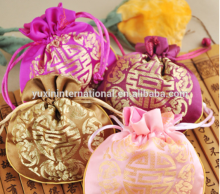 High quality promo customizable silk satin jewelry pouches with silk TY003