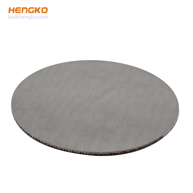 0.2 2 10 50 120 microns porous powder sintering stainless steel 316L bronze disc shape filter plate