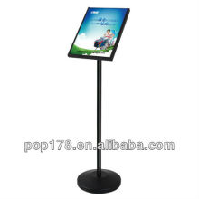 Metal handware sign board display stand with snap frame