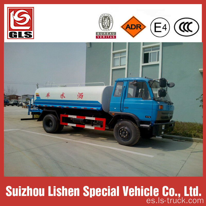 Dongfeng 10000L agua tanque carro 170HP Rhd