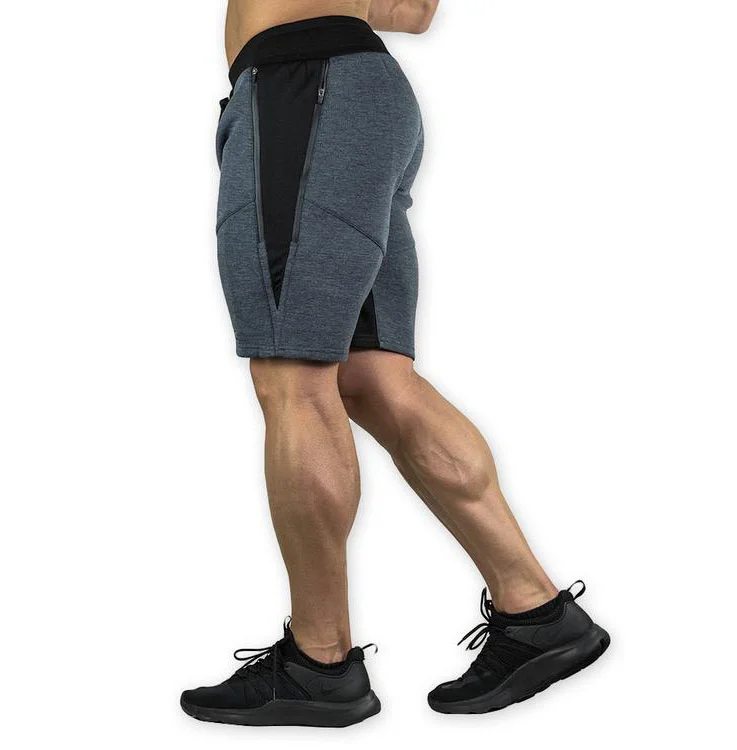 Wholesale Men Custom Cotton Blank Gym Jogger Sweat Shorts