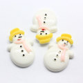 Weihnachten Schneemann geformte süße Harze 100 Stück / Beutel Weihnachtsfeier Dekoration Perlen Charms DIY Craft Dekor Perle