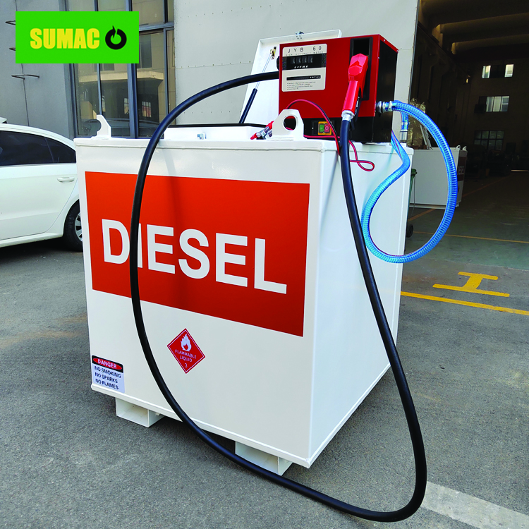 Diesel tank with pump