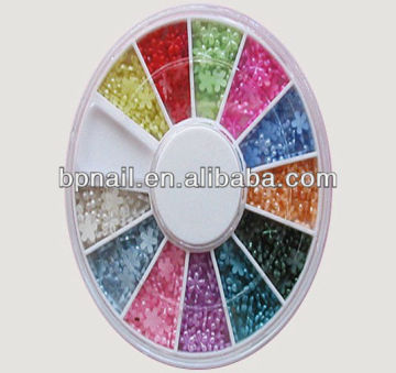 Coloful HotFix Flat Back Pearl stud