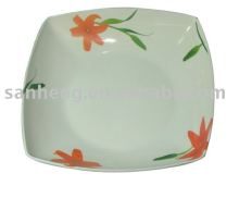 9" melamine square bowl