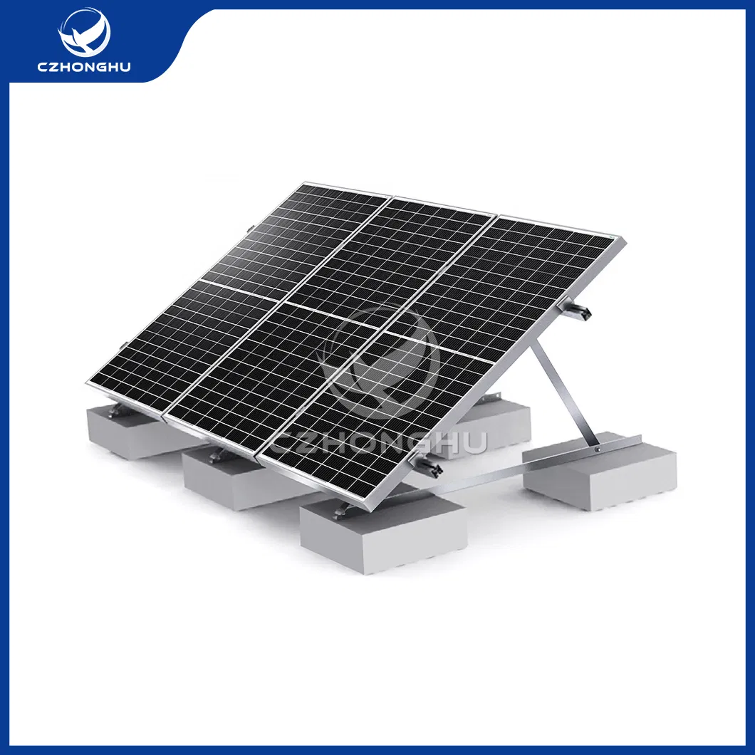 Czhonghu Mounting Structure Photovoltaic Stent China Wholesaler Polishing W Type Ground Screw Solar Panel Mounting Bracket