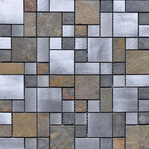 Glass Mixed Stone Mosaic Tile