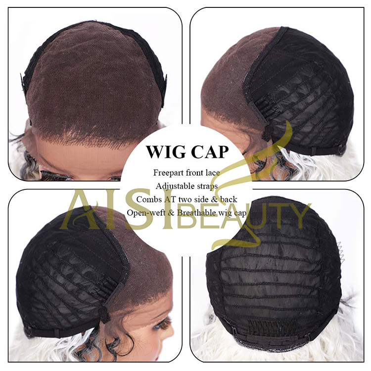 Aisi Beauty New Design Vendor Long Wavy 13x6 Kinky Curly Ombre Blonde Swiss Lace Synthetic Hair For Black Women Lace Front Wig