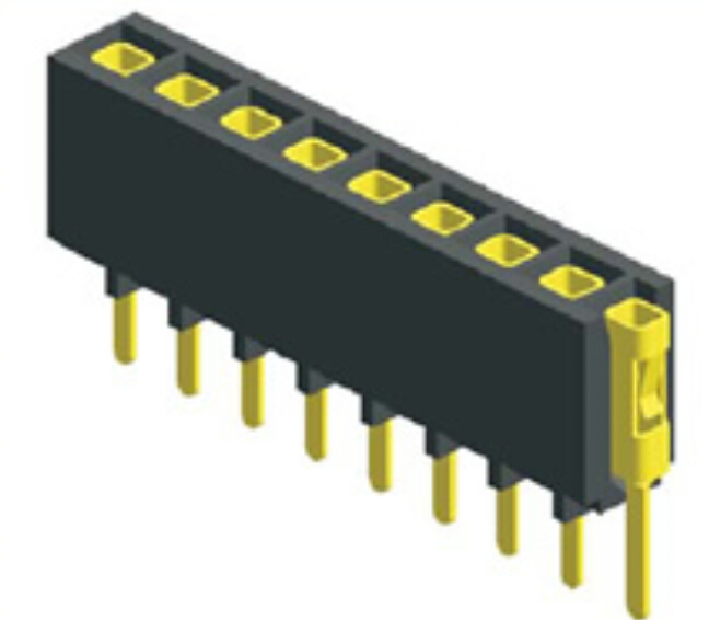 2.54mm Pitch Female Header Single Row Straight Connector