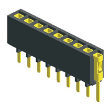 2.54mm Pitch Female Header Single Row Straight Connector