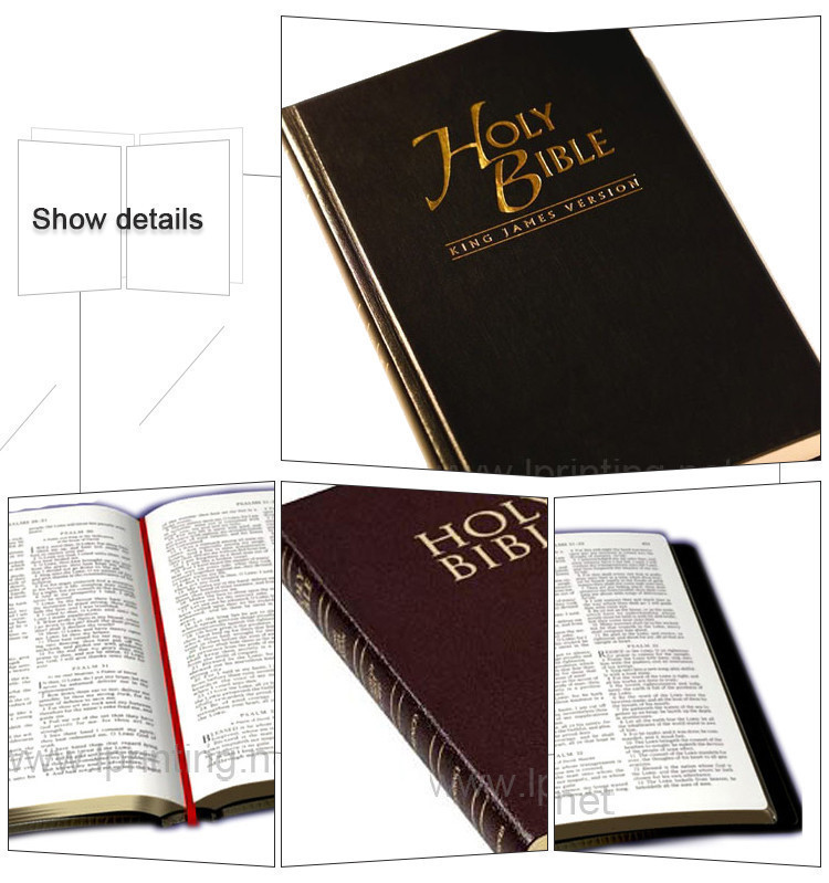 2020 hot Customized holy hardcover spanish english holy bible printing bible book