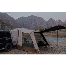 Long Car Tailgate Tent with Mesh for Camping