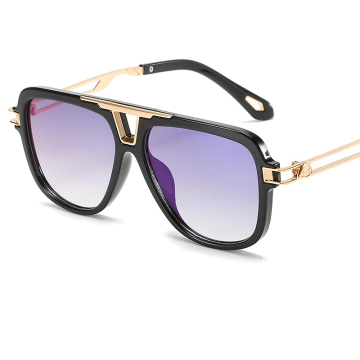2023 Hot Selling Metal Square Frame Anti-UV Sunglasses for Men and Women