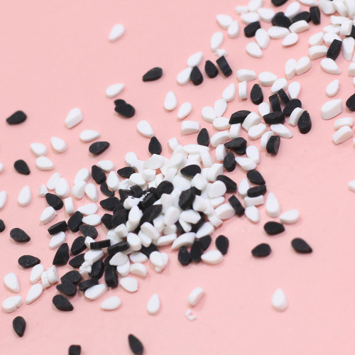 New Arrival Simulation Black White Sesame Seeds Polymer Caly Slime Filling Materials For Diy Re-ment Bread Cake Decoration