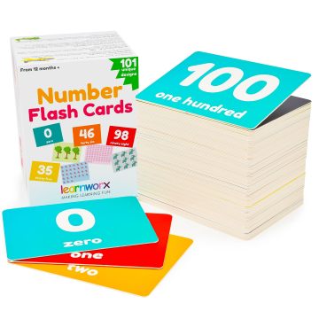 1 100 Number Flashcards Printable Flash Cards