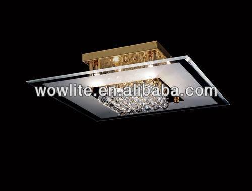 2014 newly contemporary crystal square ceiling indoor lighting