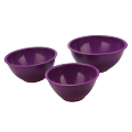 Conjunto de tigela de plástico roxo