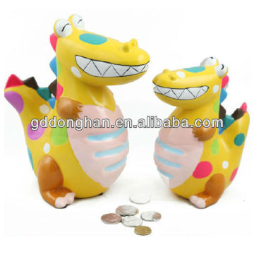 custom colorful dragon ceramic money boxes