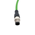 M12 a RJ45 Cabo de instalação pré-conectado protegido masculino