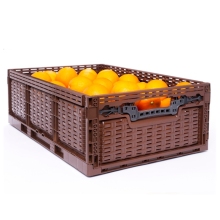 Stackable Mesh Folding Plastic Lettuce and Tomato Crate