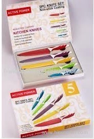 Non-stick Coating Kitchen Knife 5pcs Knife Set 